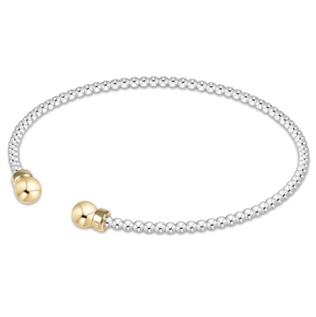 enewton Classic Sterling Mixed Metal 2mm Bead Cuff - Gold