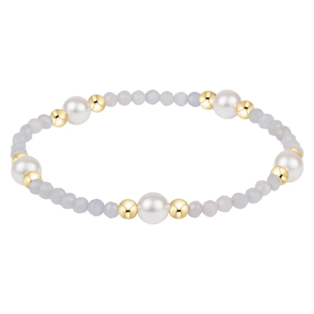 enewton Purpose Pearl 6mm Gemstone Bracelet - Aquamarine