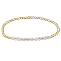enewton Gold Bliss 2mm Bead Bracelet - Pearl