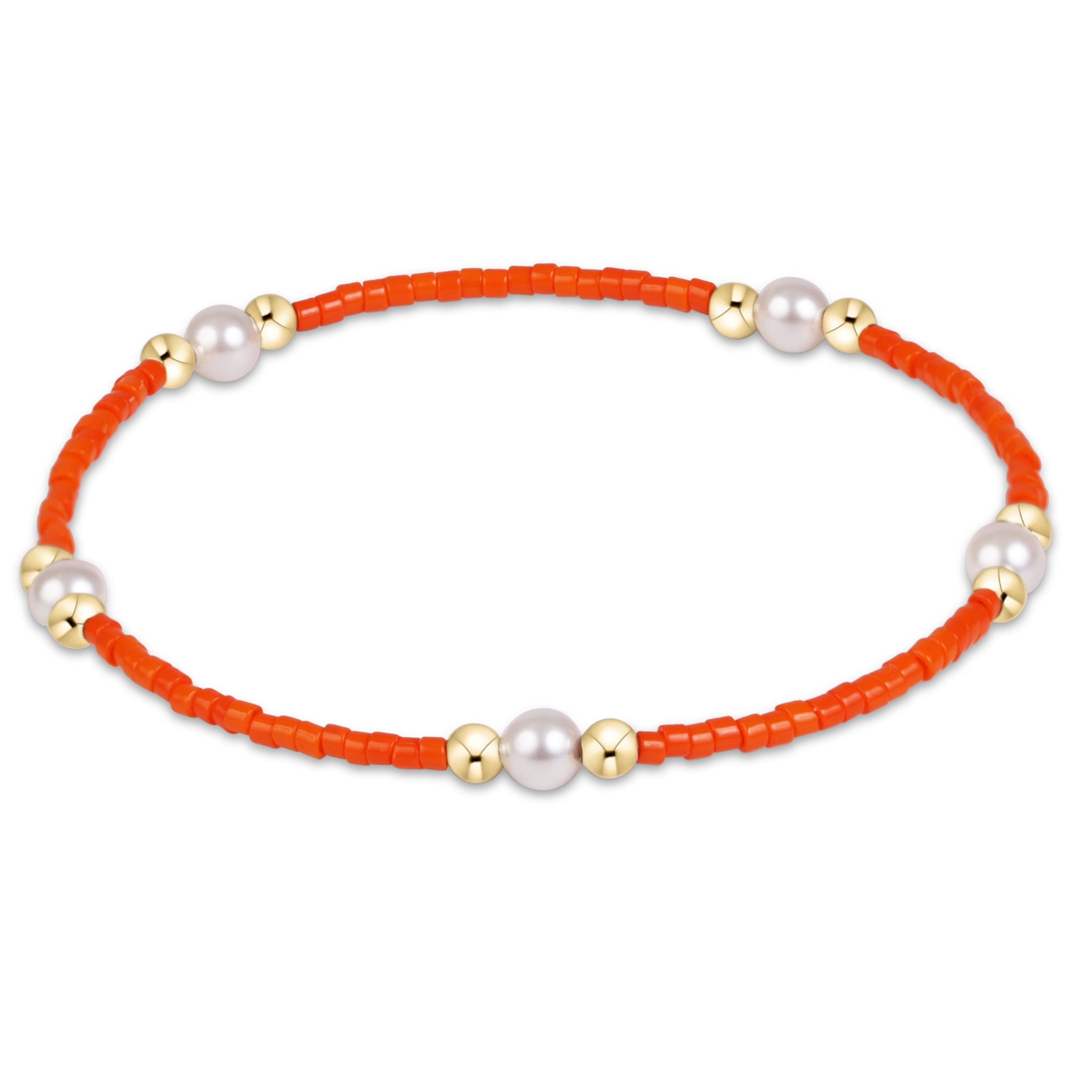 enewton Hope Purpose Pearl Bracelet - Bright Orange