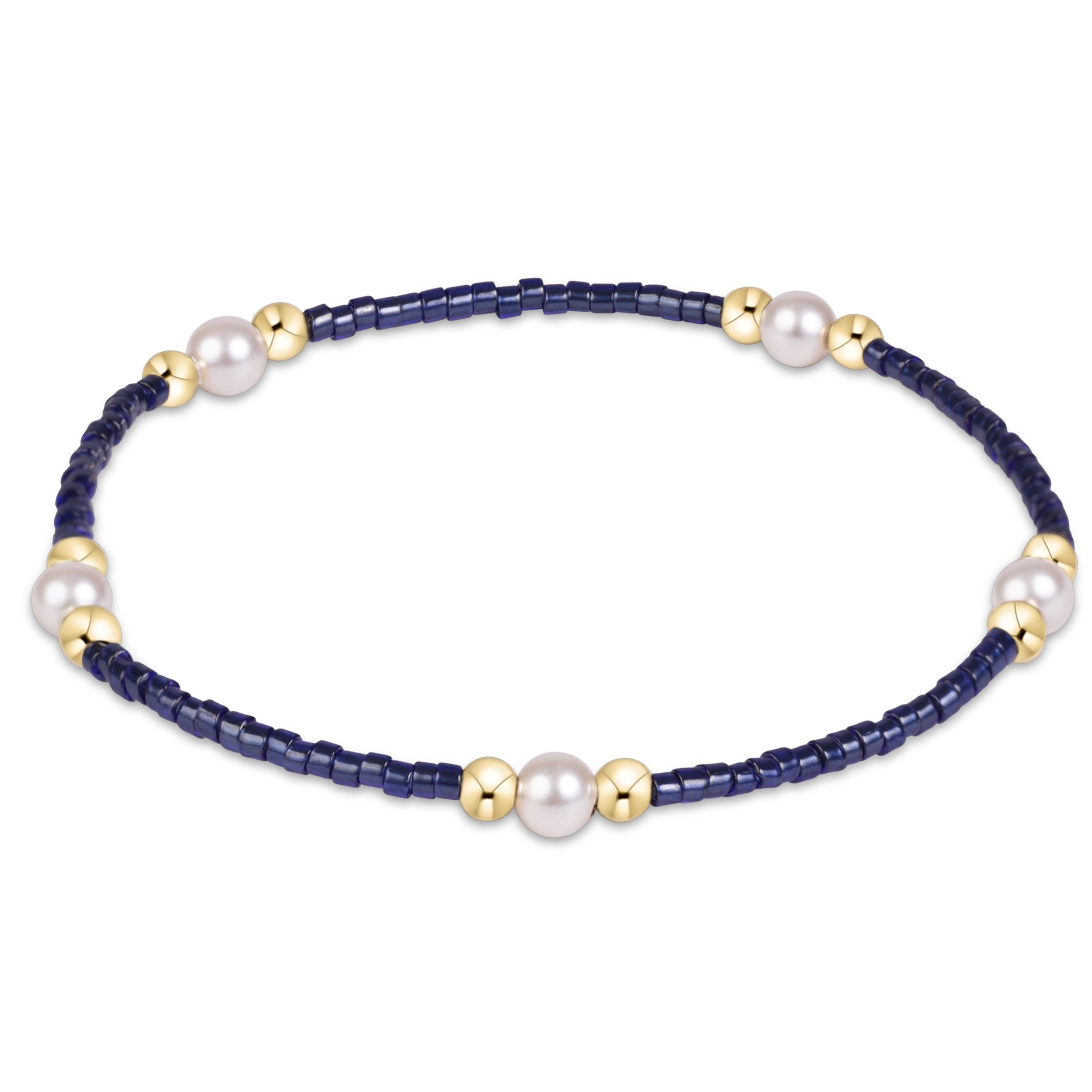 enewton Hope Purpose Pearl Bracelet - Navy Blue