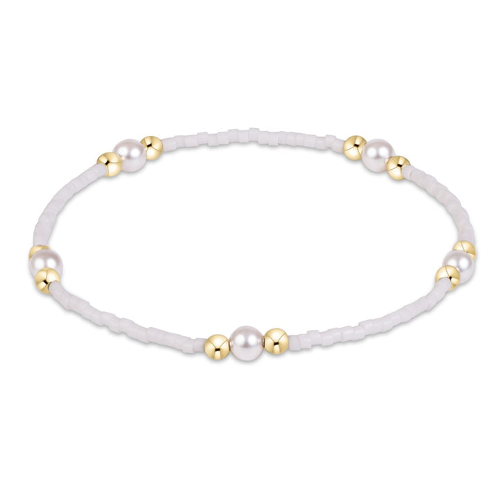 enewton Hope Purpose Pearl Bracelet - White