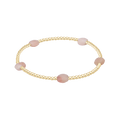 enewton Admire Small Gemstone 2mm Gold Bracelet - Pink Opal