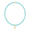 enewton Hope Classic Turquoise Bracelet - Signature Cross Small Gold Charm