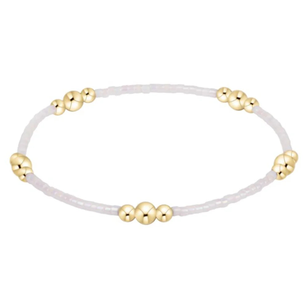 enewton Hope Purpose Gold Bracelet - Silky White