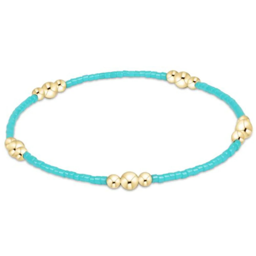 newton Hope Purpose Gold Bracelet - Turquoise