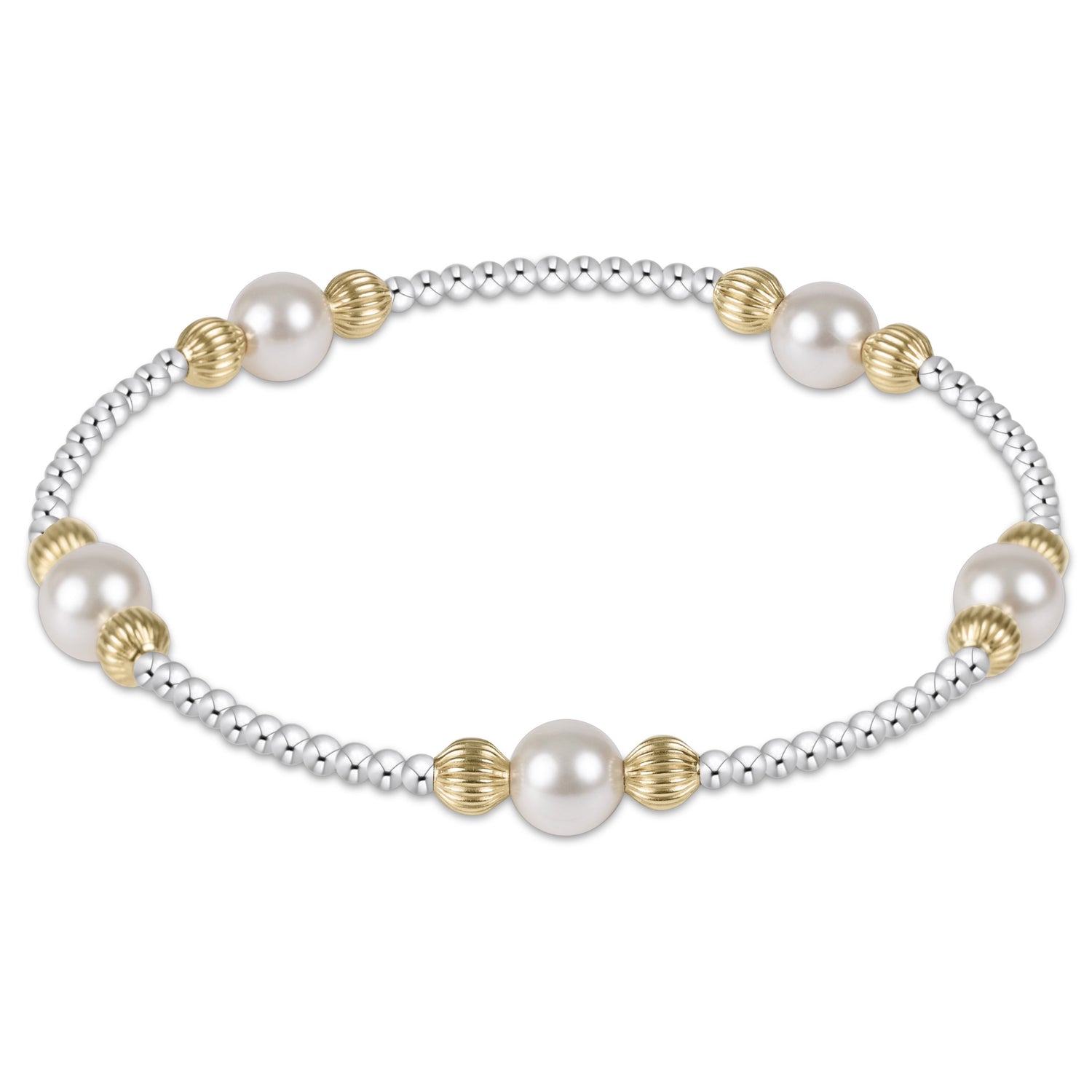 enewton Purpose Dignity Pearl 6mm Bead Bracelet - Mixed Metal