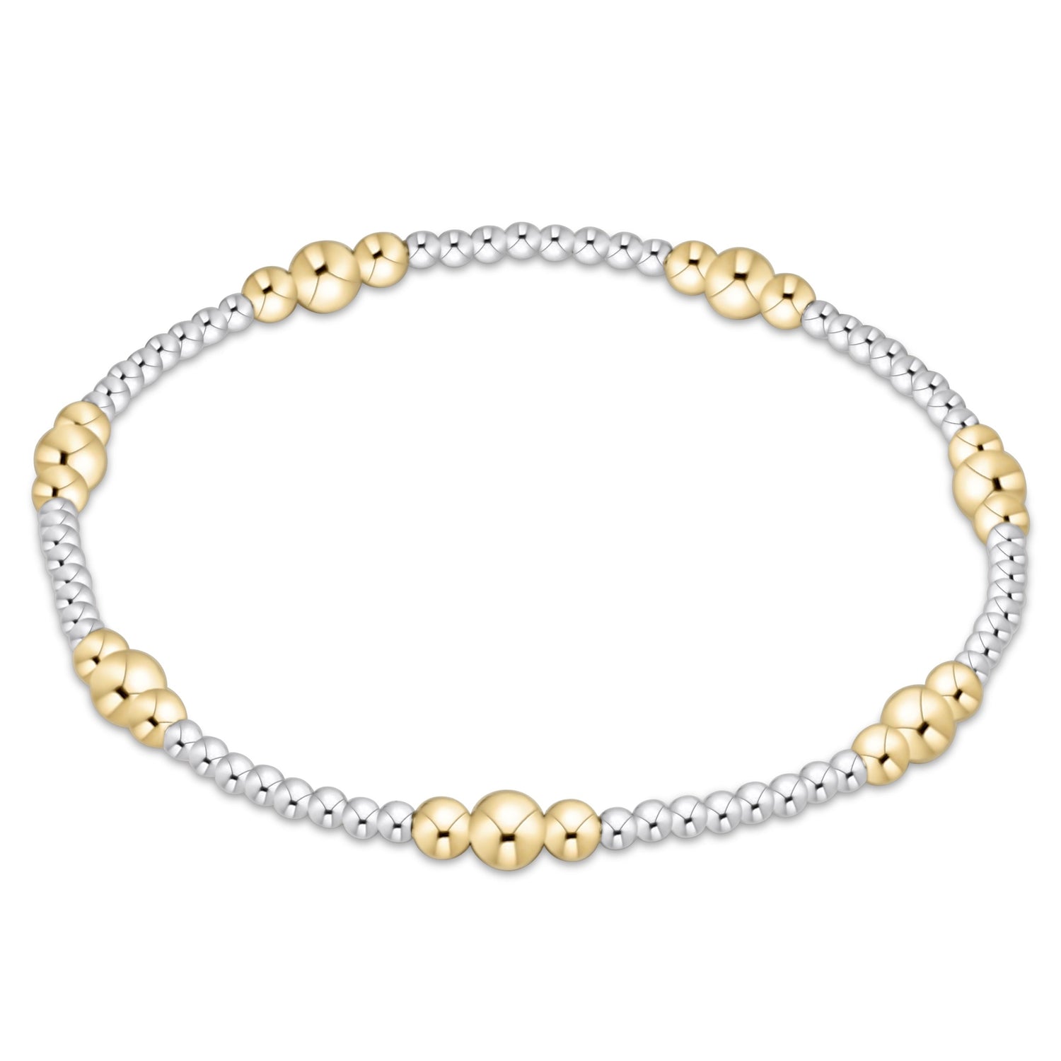 enewton Purpose Gold 4mm Bead Bracelet - Mixed Metal