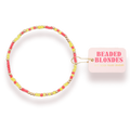 Beaded Blondes Chi Omega Sprinkle Bracelet Standard 6.75 inch