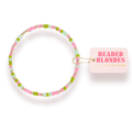 Beaded Blondes Delta Zeta Sprinkle Bracelet Standard 6.75 inch