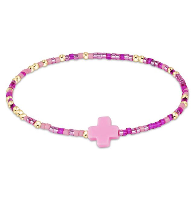 enewton egirl Hope Unwritten Signature Cross Bracelet - Back To The Fuchsia