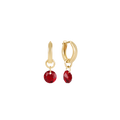 enewton Reflection Birthstone 0.5" Huggie Hoop Earring - Small Charm - January