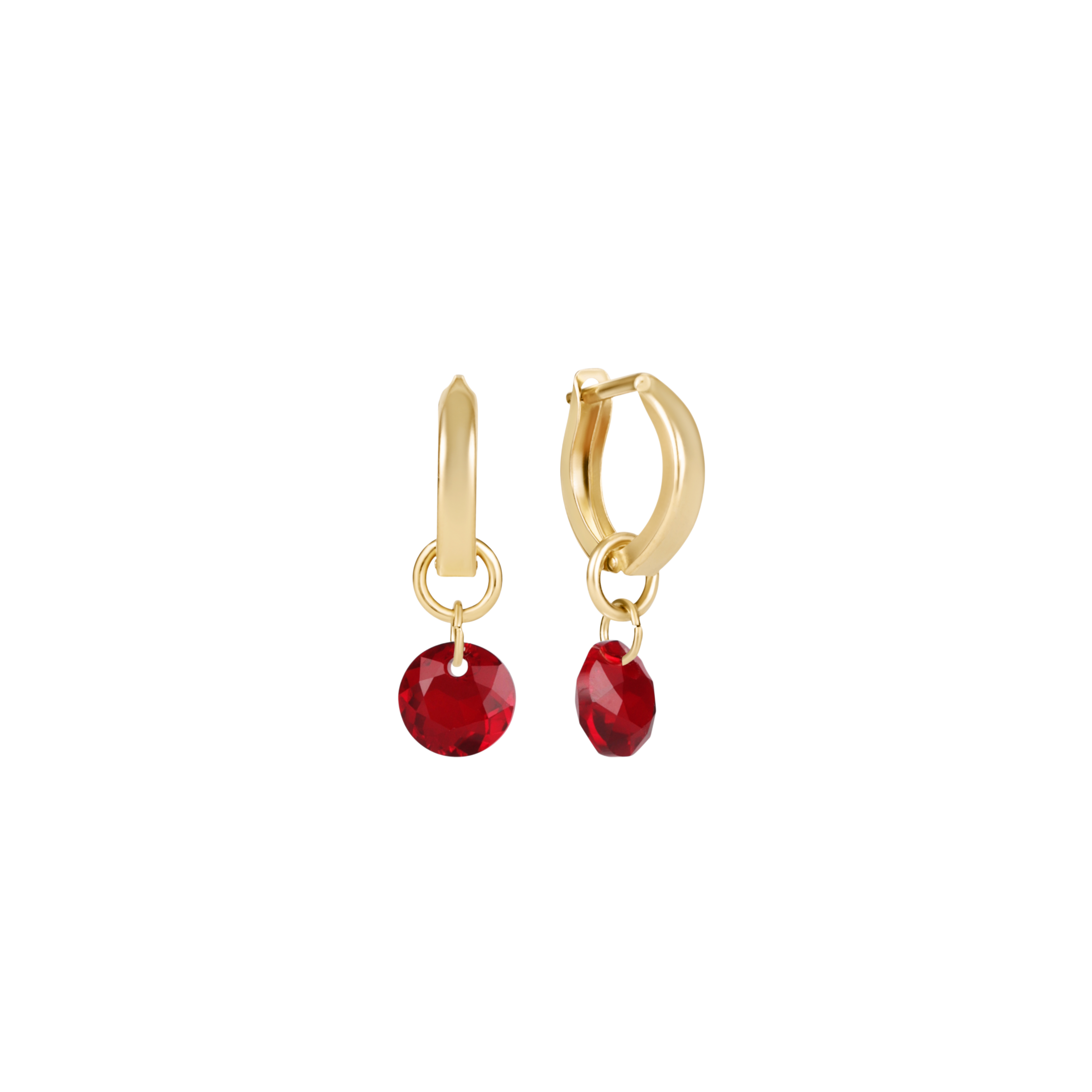 enewton Reflection Birthstone 0.5" Huggie Hoop Earring - Small Charm - January