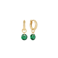 enewton Reflection Birthstone 0.5" Huggie Hoop Earring - Small Charm - May