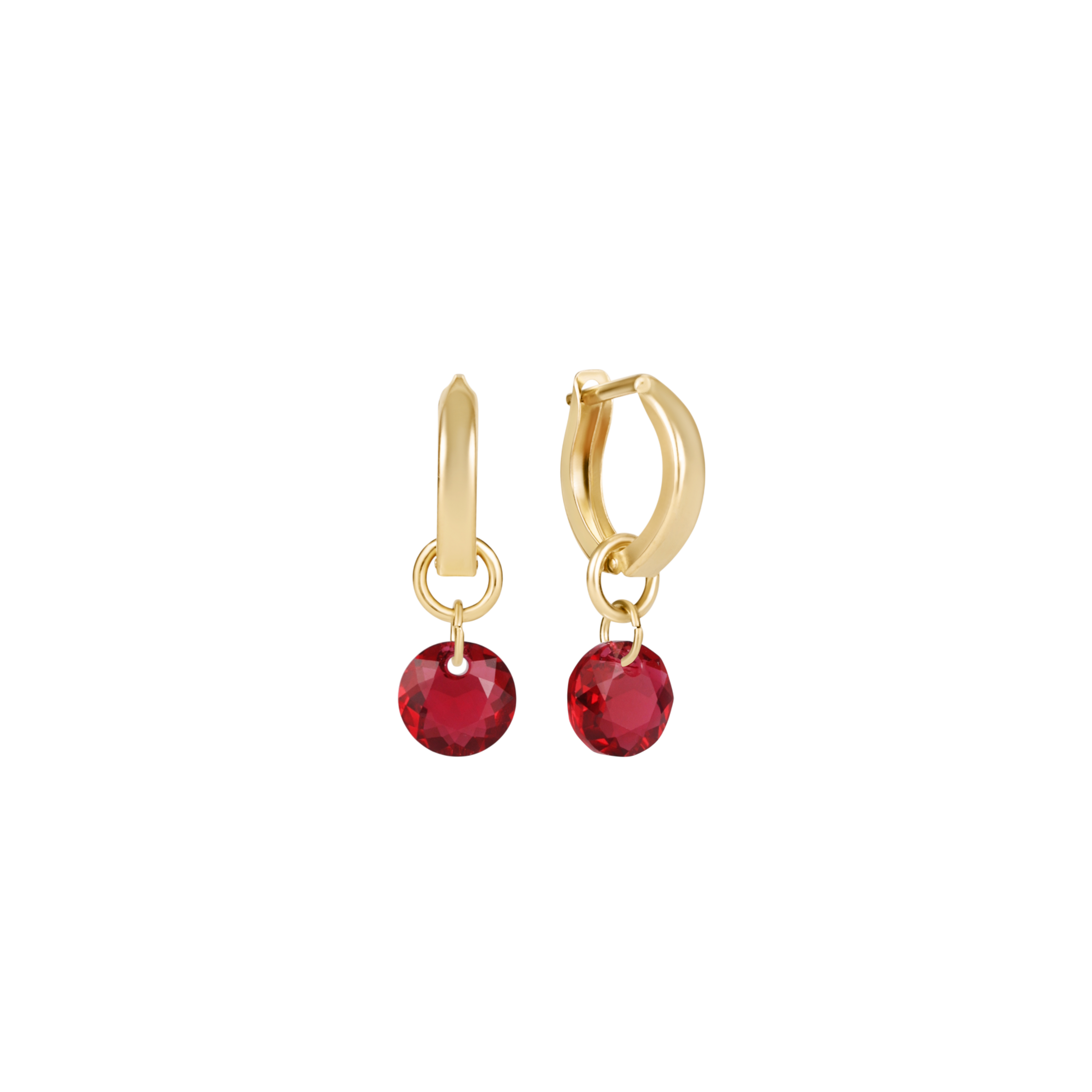 enewton Reflection Birthstone 0.5" Huggie Hoop Earring - Small Charm - July