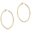 enewton Round Gold 2" Hoop - Textured