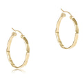 enewton Scalloped Round Gold 1.25" Hoop - Smooth
