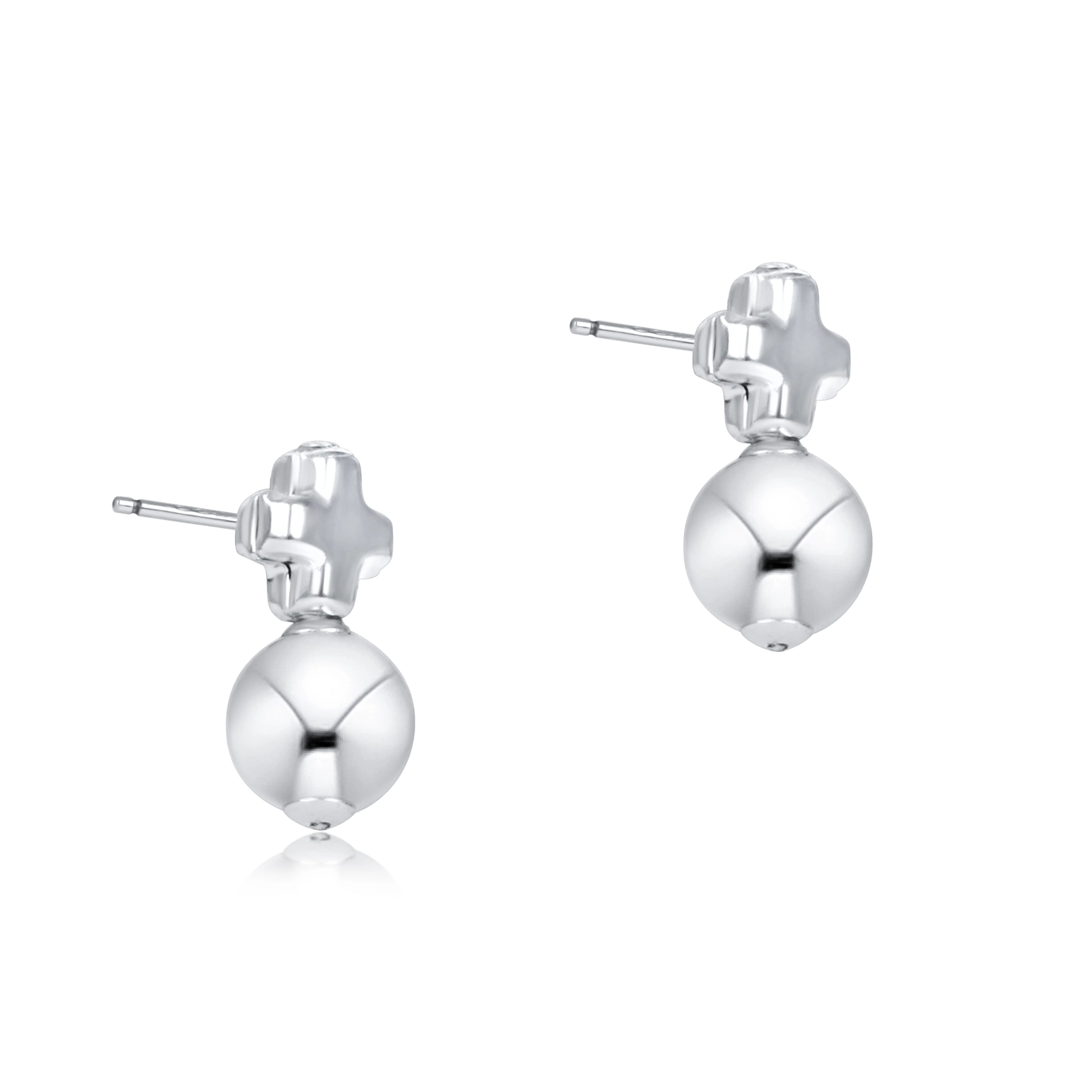enewton Signature Cross Small Sterling Stud - Classic Sterling