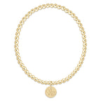 enewton eCOLLEGIATE Classic Gold 3mm Bracelet - Georgia Tech Disc