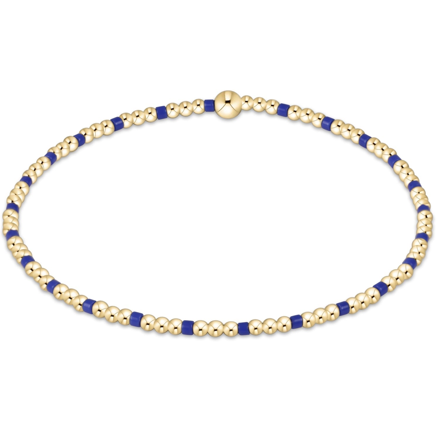 enewton Gameday Hope Sincerity Pattern 2mm Bead Bracelet - Blue