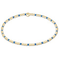 enewton Gameday Hope Sincerity Pattern 2mm Bead Bracelet - Cobalt