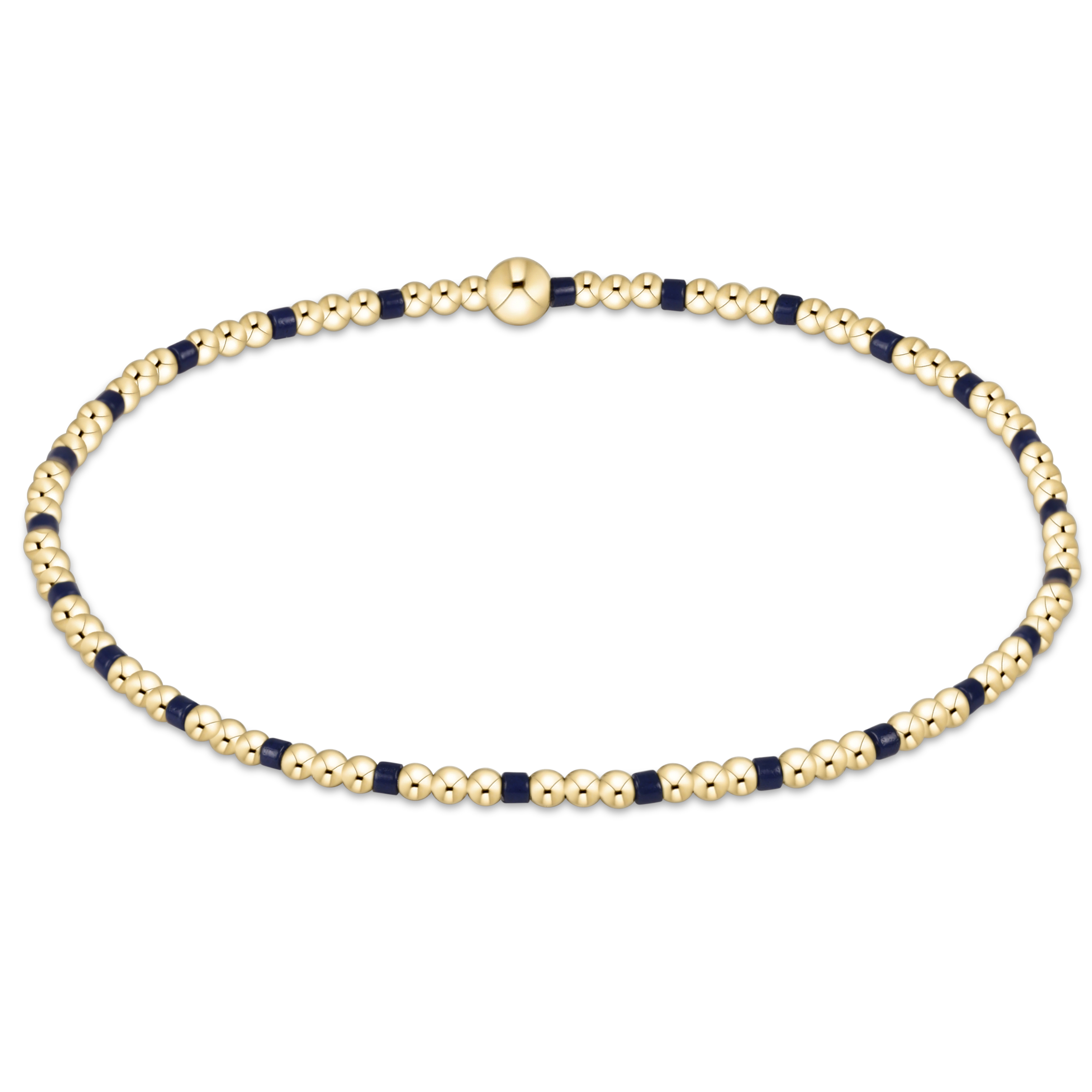 enewton Gameday Hope Sincerity Pattern 2mm Bead Bracelet - Navy