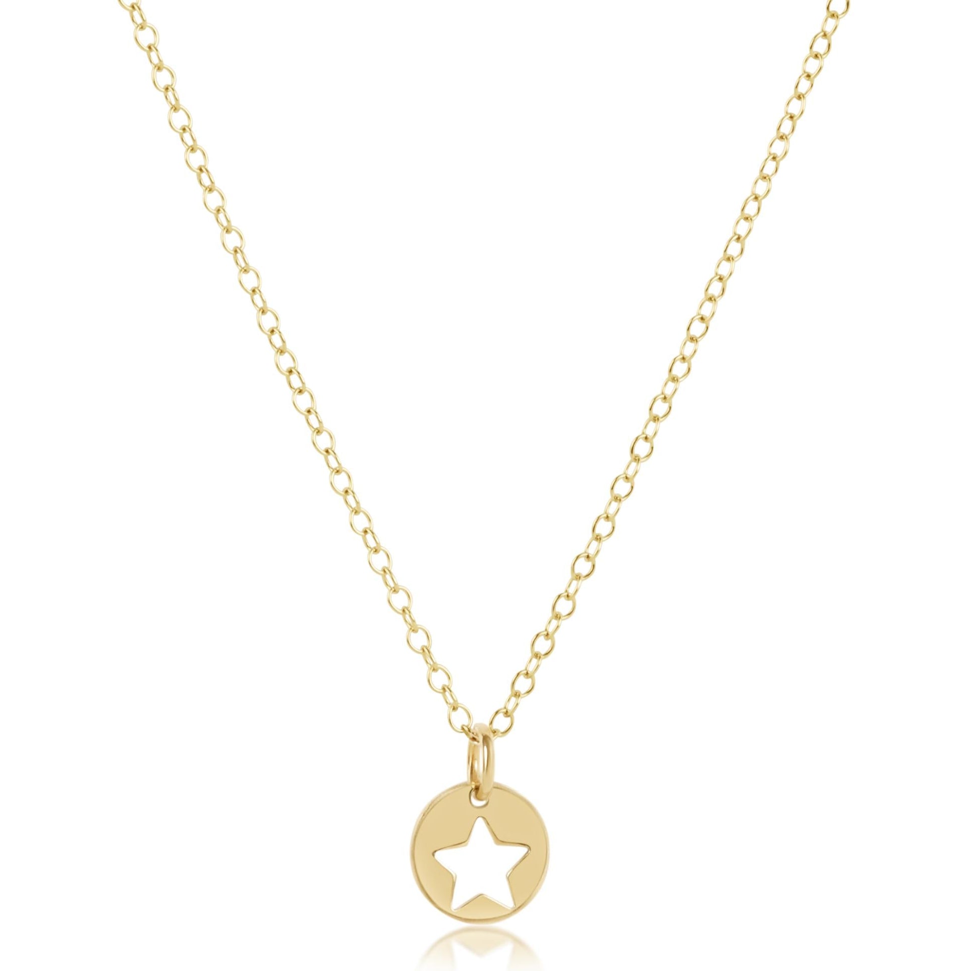 enewton 16" Necklace Gold - Star Small Gold Disc