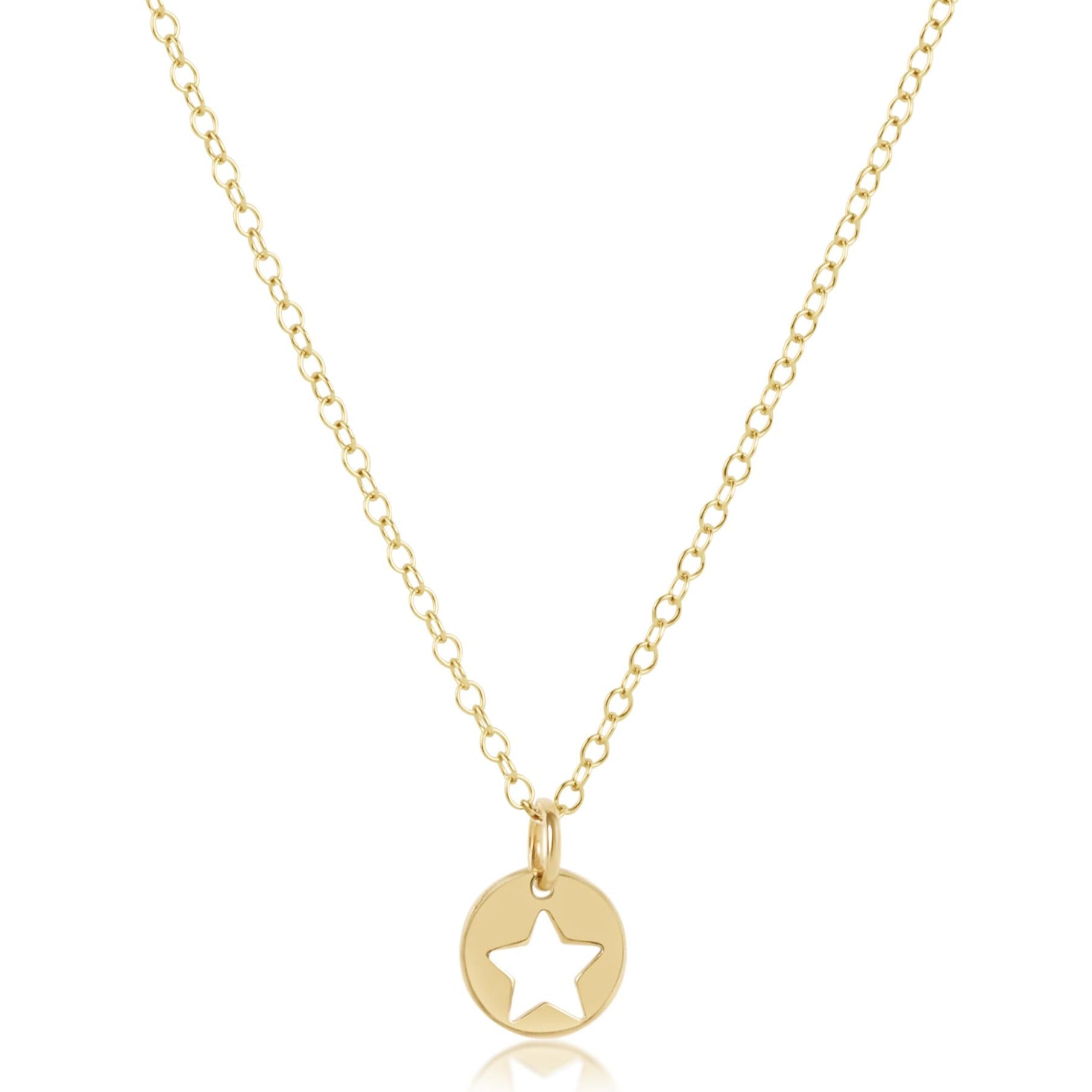 enewton egirl 14" Necklace Gold - Star Small Gold Disc