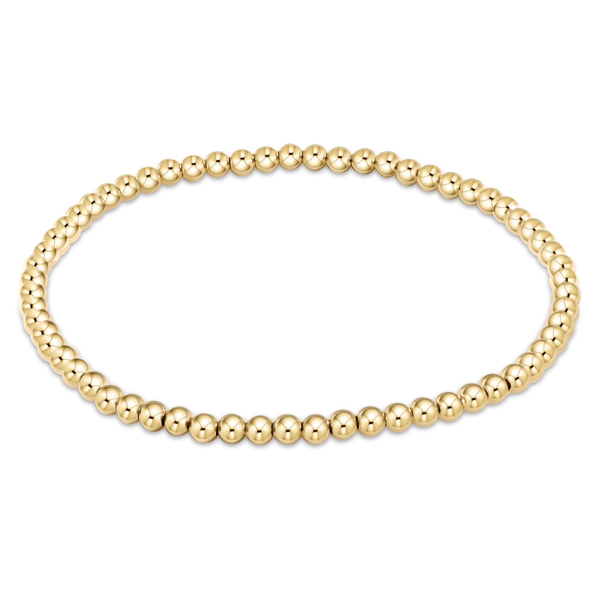 enewton extends - classic gold 3mm bead bracelet
