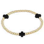 enewton Extends - Signature Cross Gold Pattern 3mm Bead Bracelet