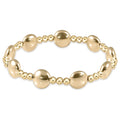 enewton Honesty Gold Sincerity Pattern 10mm Bead Bracelet