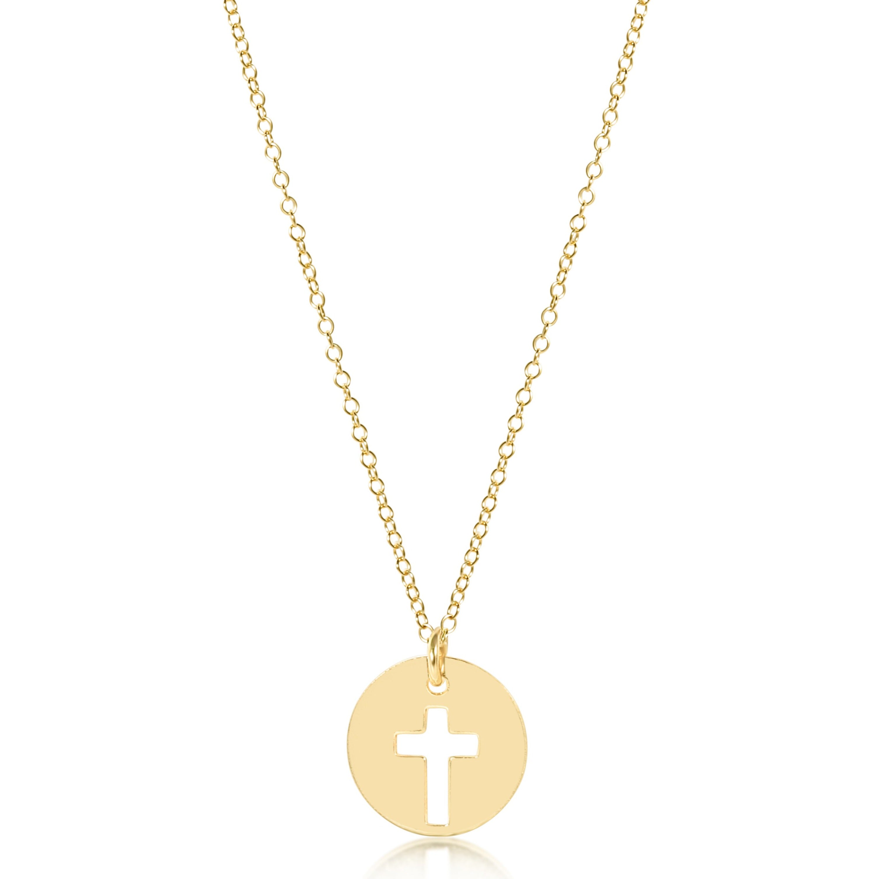 enewton 16" Necklace Gold - Blessed Disc