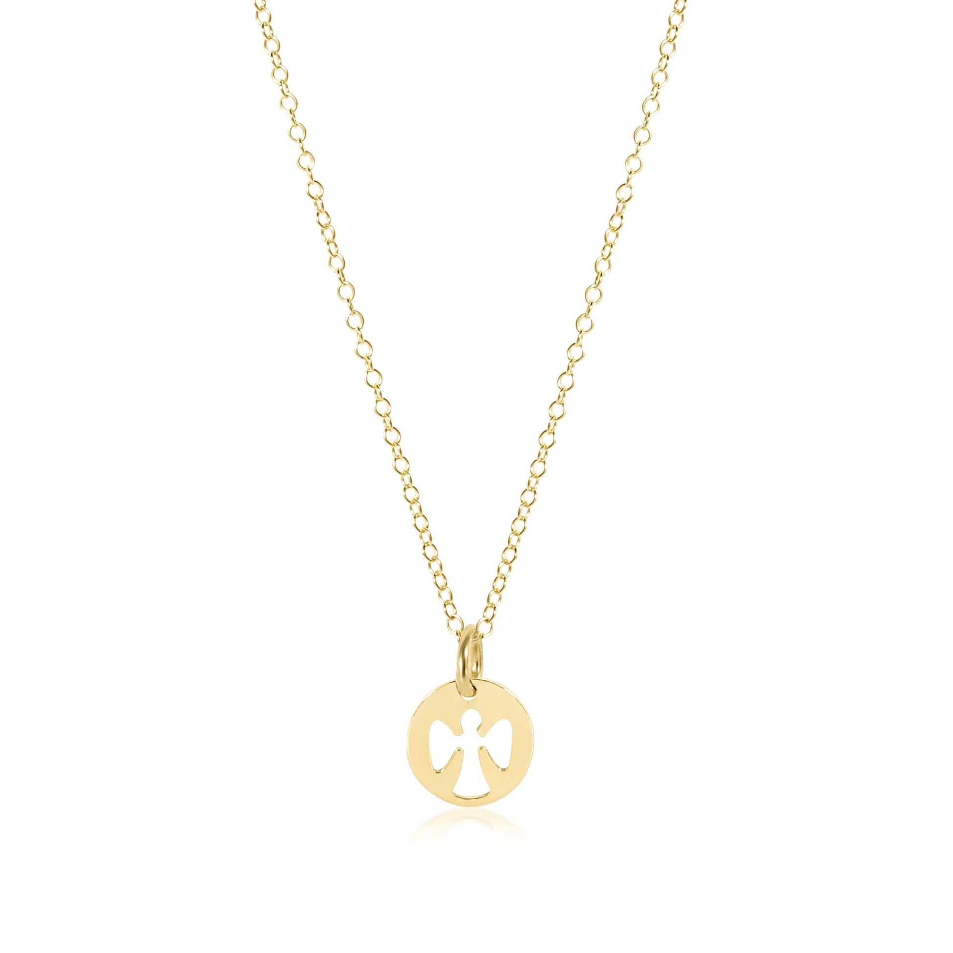egirl guardian angel necklace gold