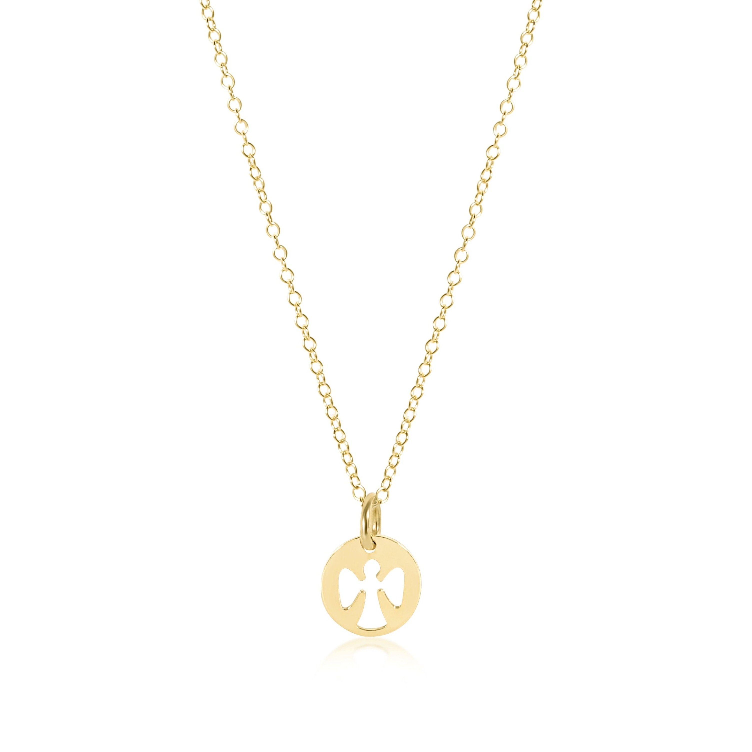 egirl Guardian Angel Necklace Gold