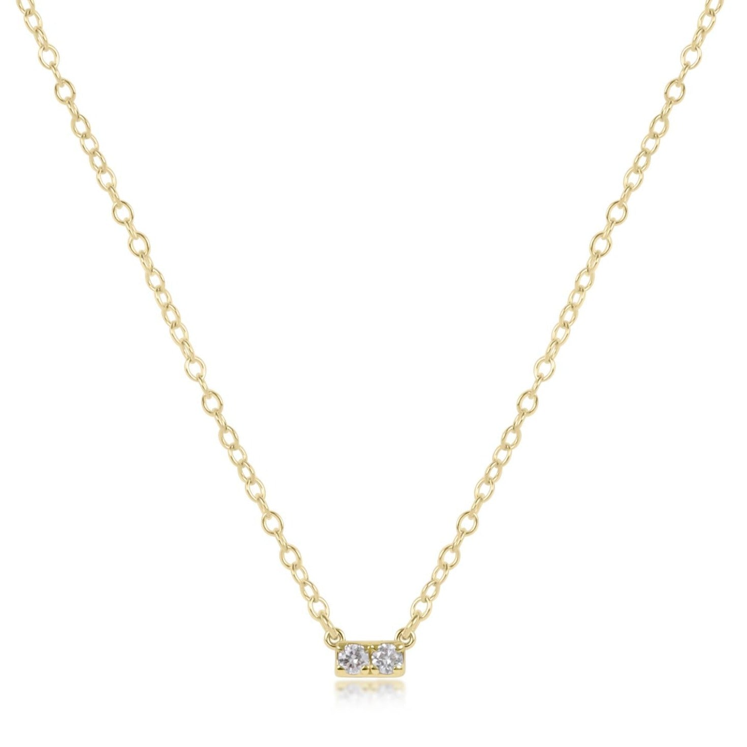 enewton 14kt Gold and Diamond Significance Bar Necklace - Two