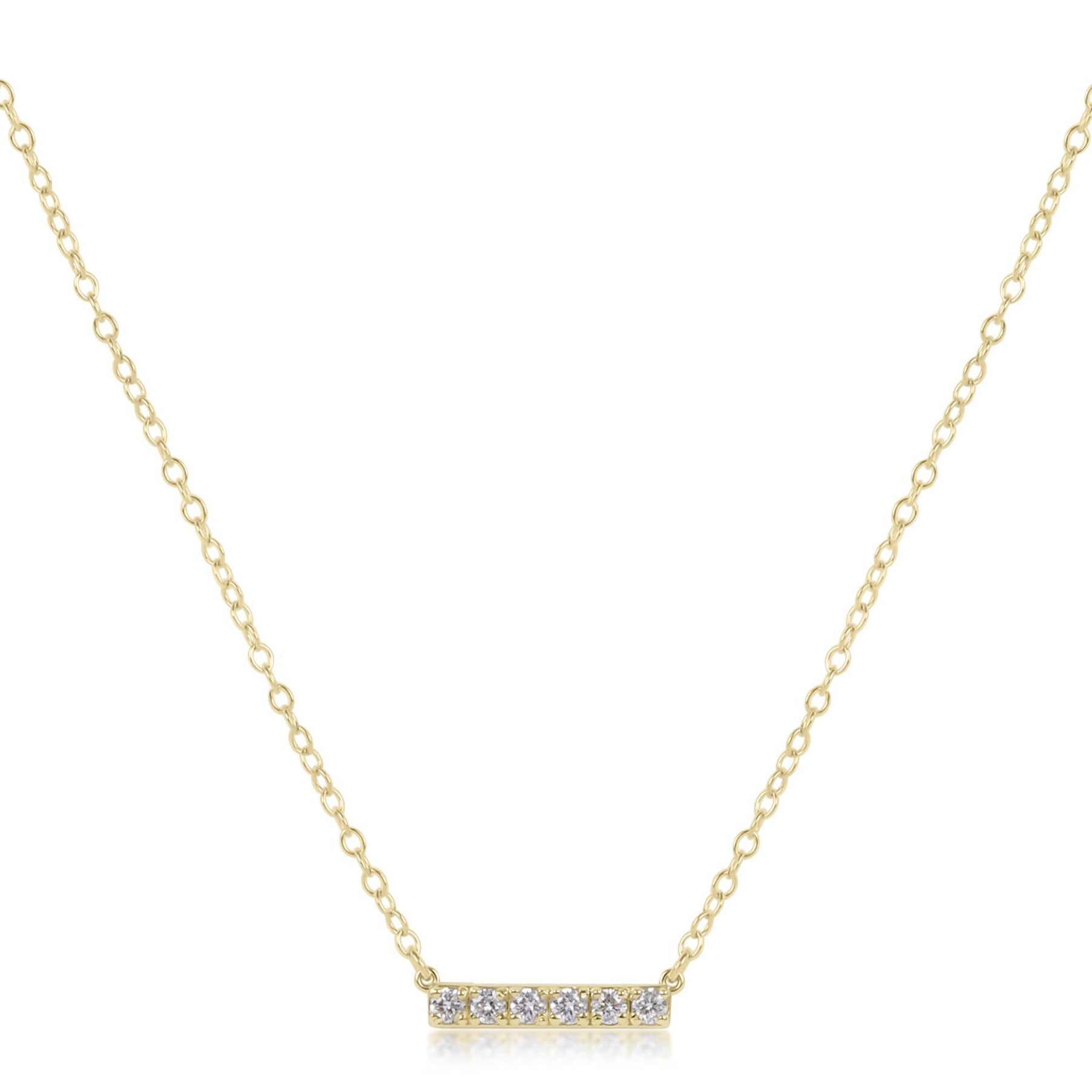 enewton 14kt Gold and Diamond Significance Bar Necklace - Six