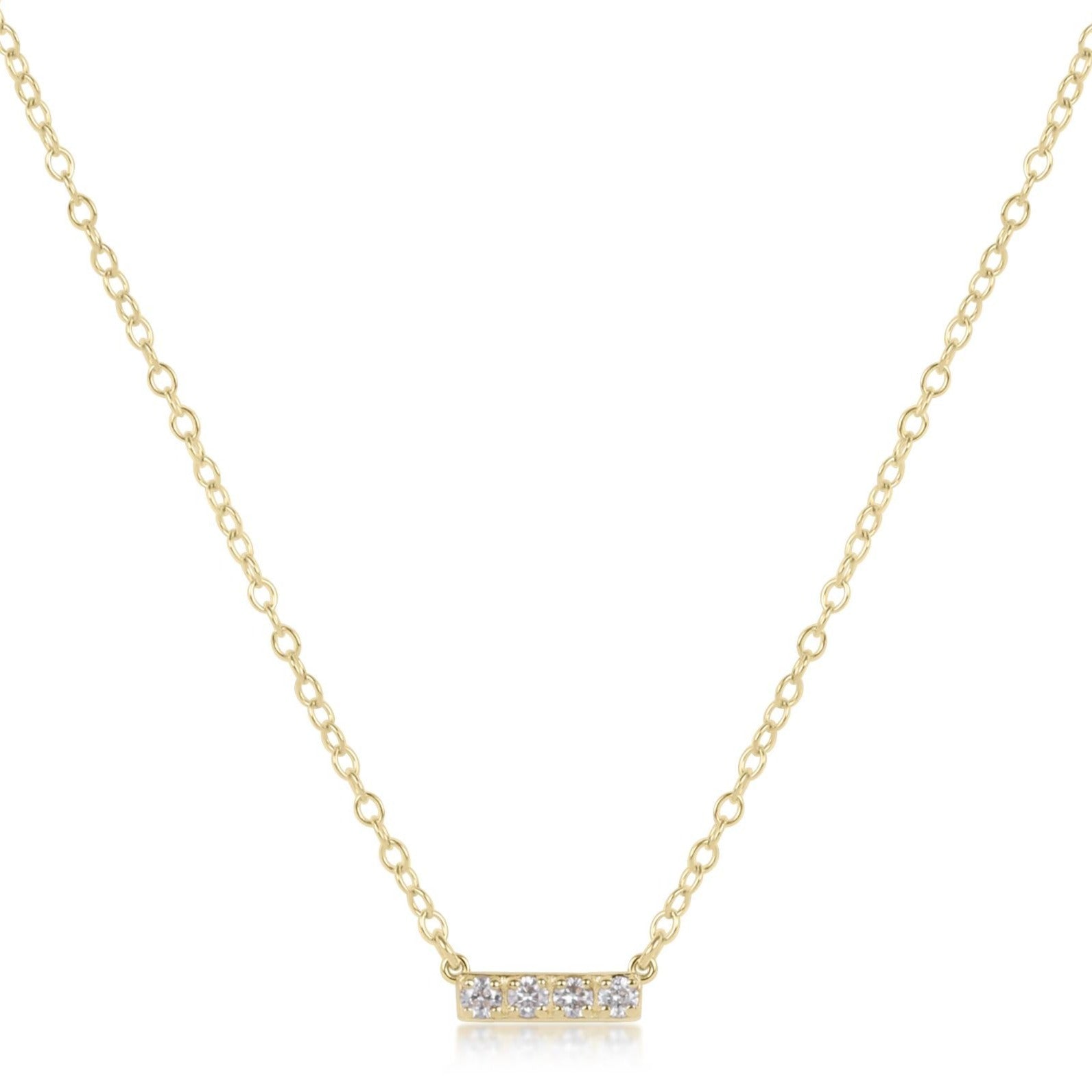 enewton 14kt Gold and Diamond Significance Bar Necklace - Four