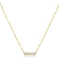 enewton 14kt Gold and Diamond Significance Bar Necklace - Five