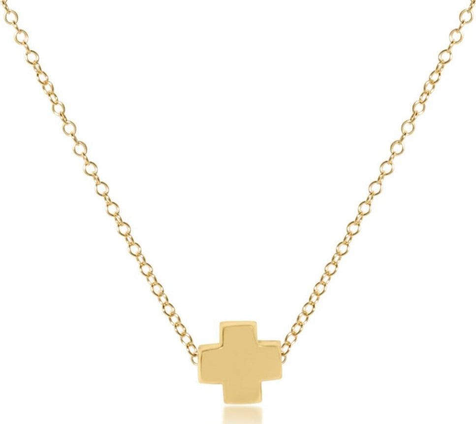 enewton egirl 14" Necklace Gold - Signature Cross Gold