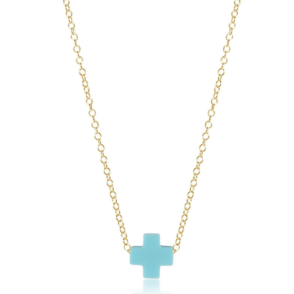 enewton egirl Signature Cross Necklace Gold 14"
