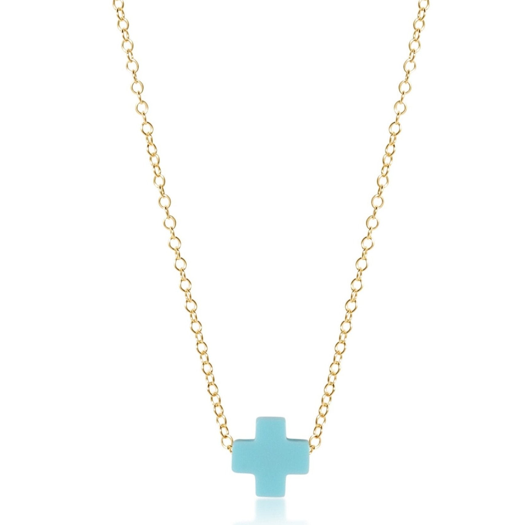 enewton egirl Signature Cross Necklace Gold 14"