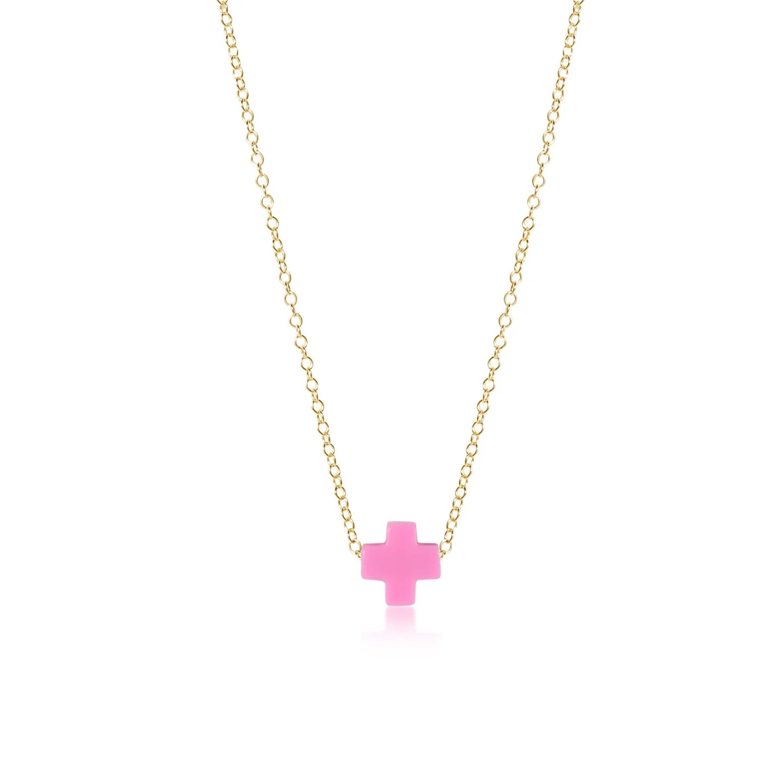 enewton egirl Signature Cross Necklace Gold 14"