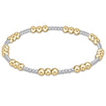enewton Classic Joy Pattern 4mm Bead Bracelet - Mixed Metal