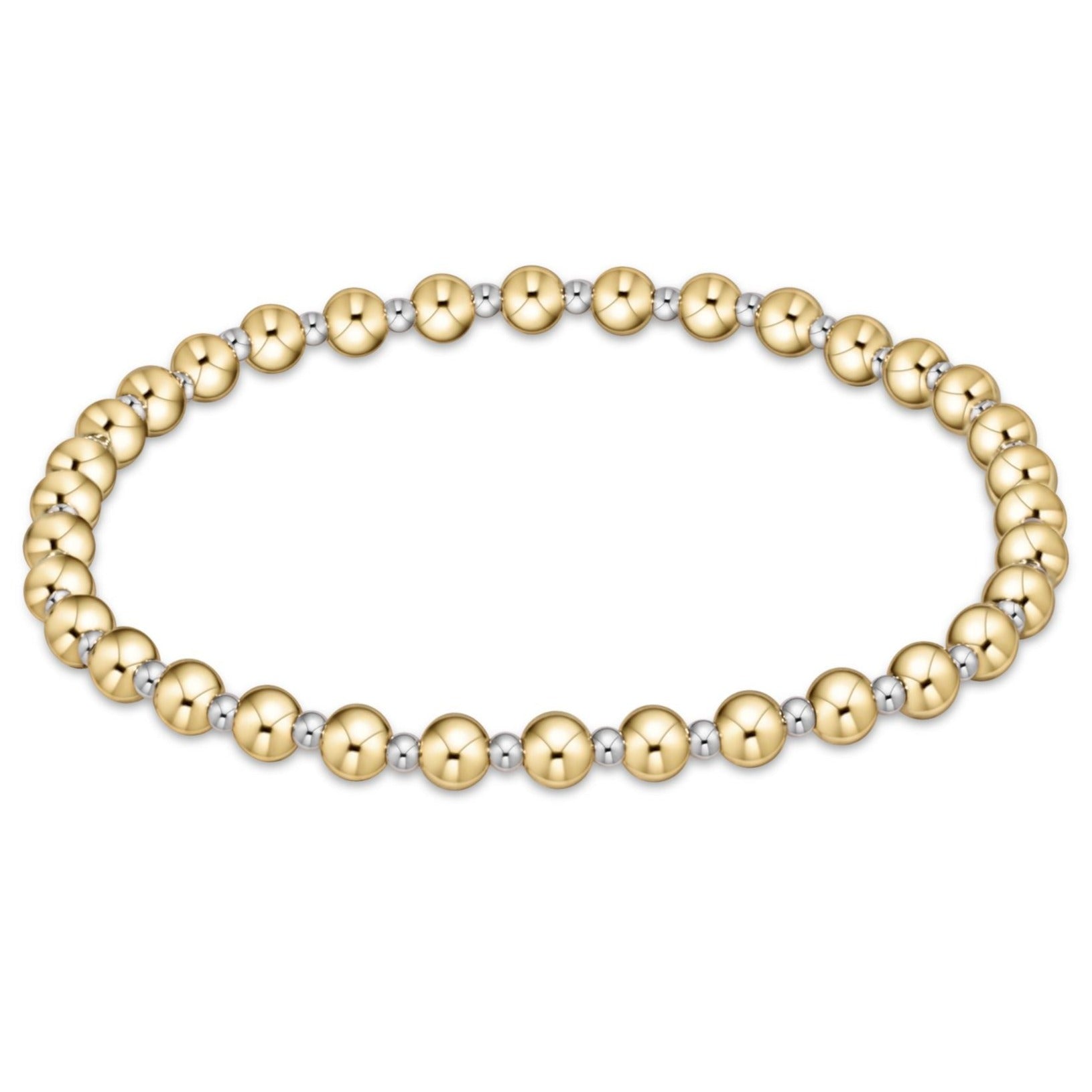 enewton Extends - Classic Grateful Pattern 4mm Bead Bracelet - Mixed Metal
