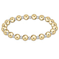 enewton Classic Grateful Pattern 6mm Bead Bracelet - Mixed Metal