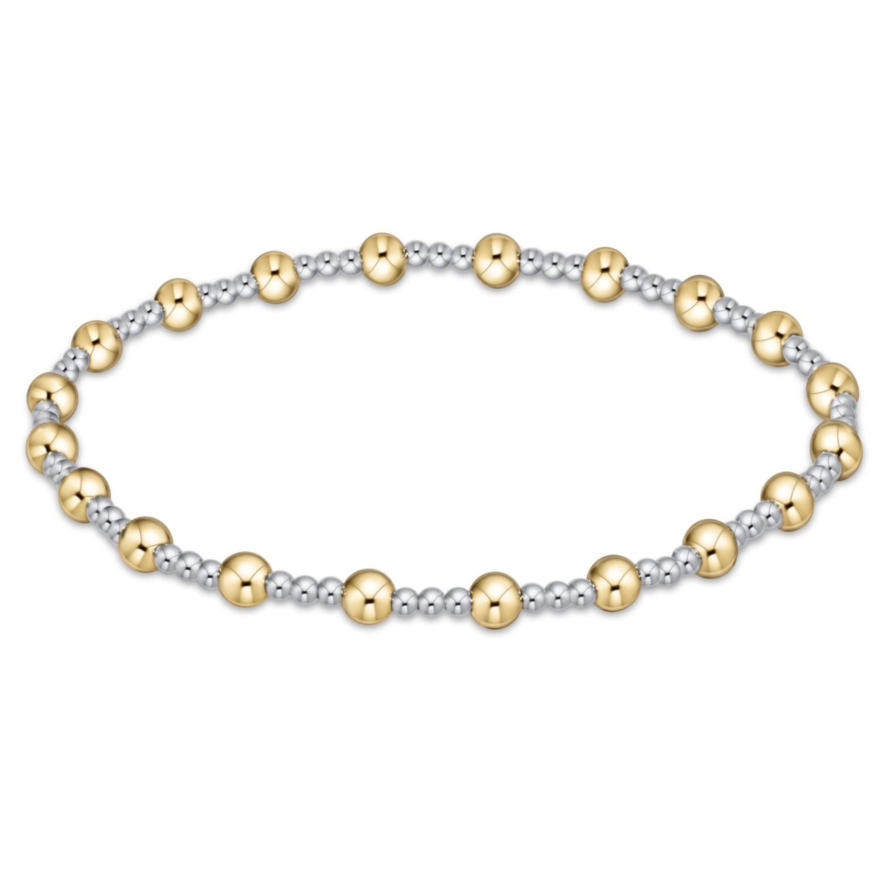 enewton Extends - Classic Sincerity Pattern 4mm Bead Bracelet - Mixed Metal