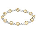 enewton Classic Sincerity Pattern 6mm Bead Bracelet - Mixed Metal