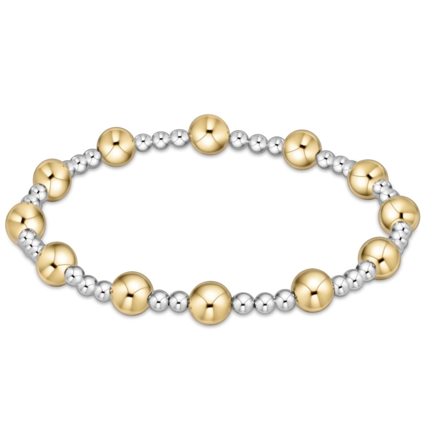 enewton Extends - Classic Sincerity Pattern 6mm Bead Bracelet - Mixed Metal