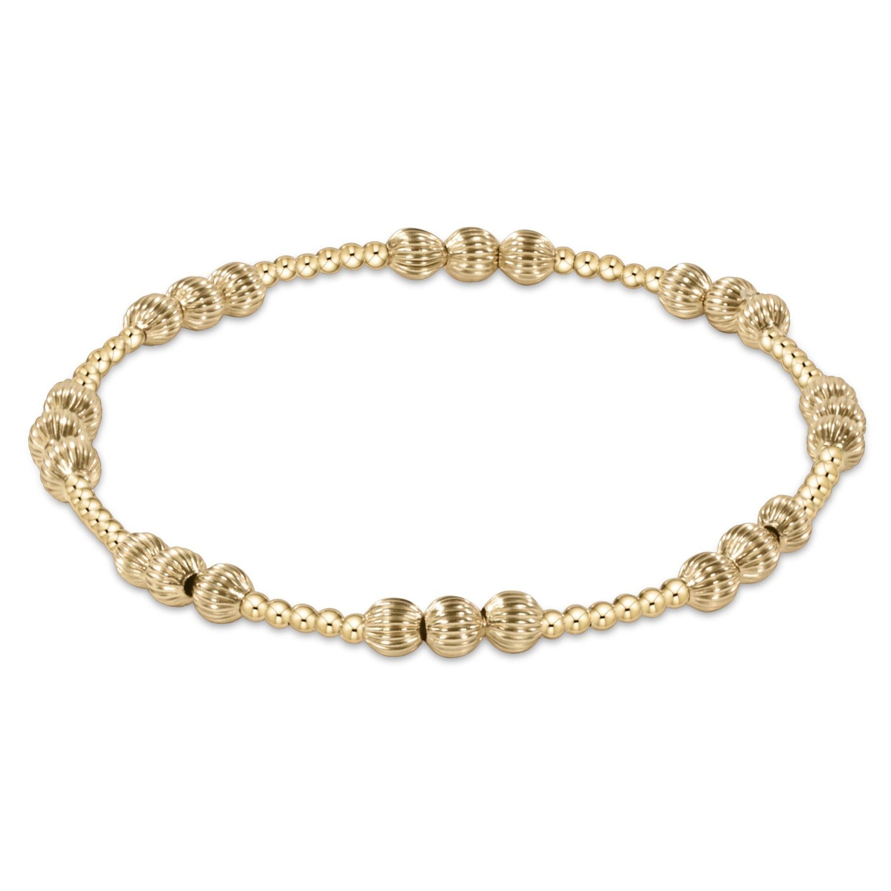 enewton Dignity Joy Pattern 4mm Bead Bracelet - Gold