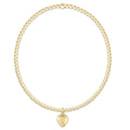 enewton Classic Gold 2mm Bracelet - Love Plush Small Gold Charm